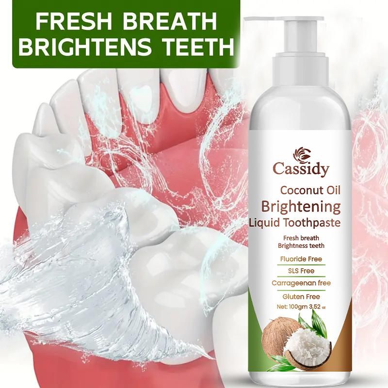 Coconut Oil Brightening Liquid Toothpaste 200 gm Pack of 2