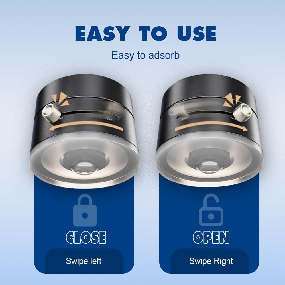 Vacuum Magnetic Suction Phone Holder – Foldable, Retractable, 360° Rotatable Mobile Stand