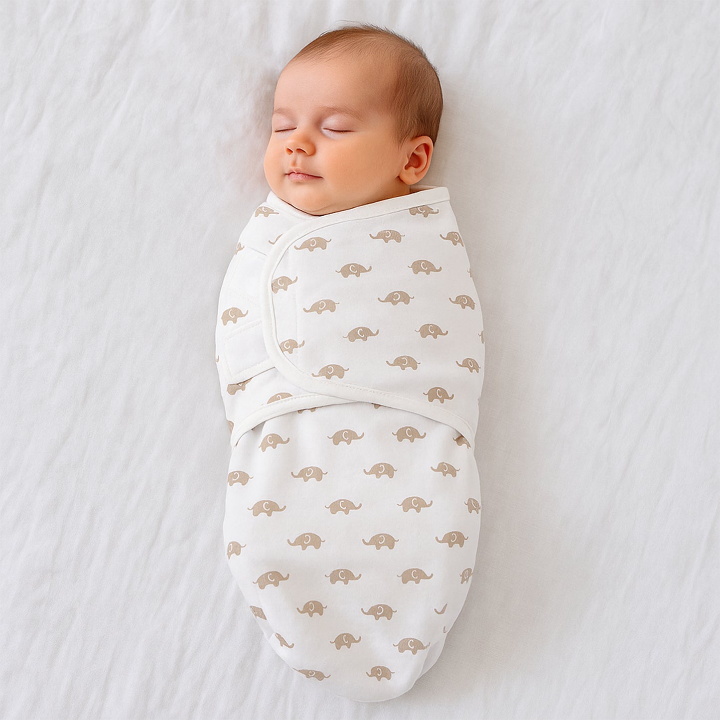 Soft Cotton Adjustable Baby Swaddle Wrap For Newborns (1 Pc)