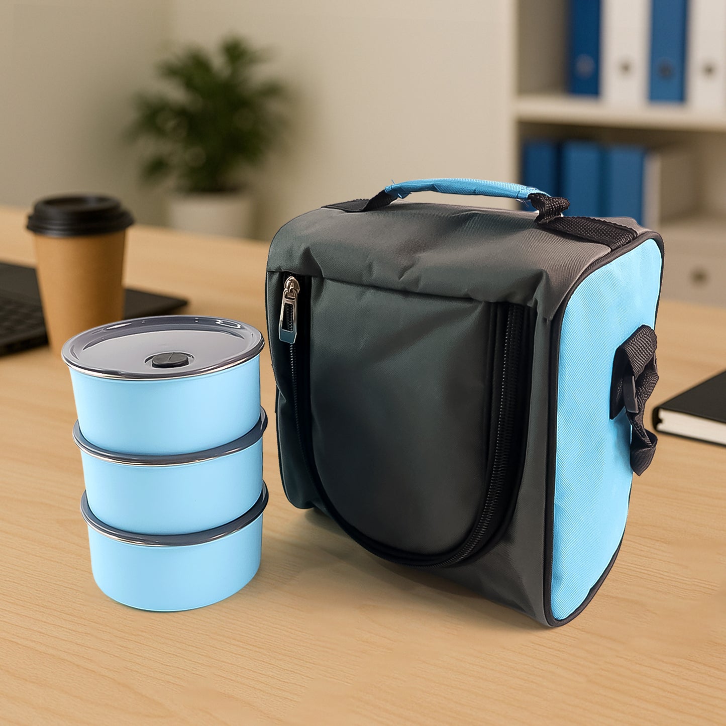 Tasty Lunch Case Set With Insulated Carry Bag