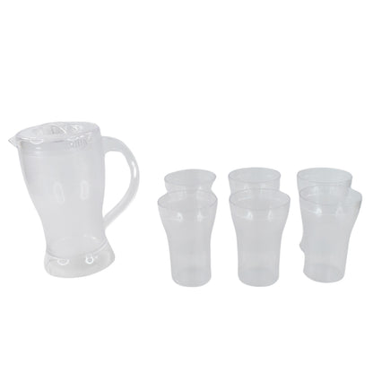 Apex Unbreakable Lemon Jug Set With 6 Glasses  1200ml Jug + 300ml Glasses Approx