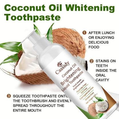 Coconut Oil Brightening Liquid Toothpaste 200 gm Pack of 2