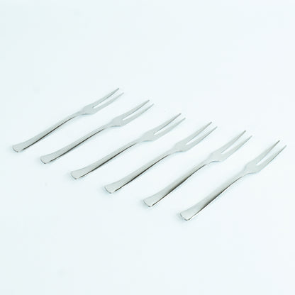 Apex 6 In 1 Stainless Steel Fruit Fork (1 Set)